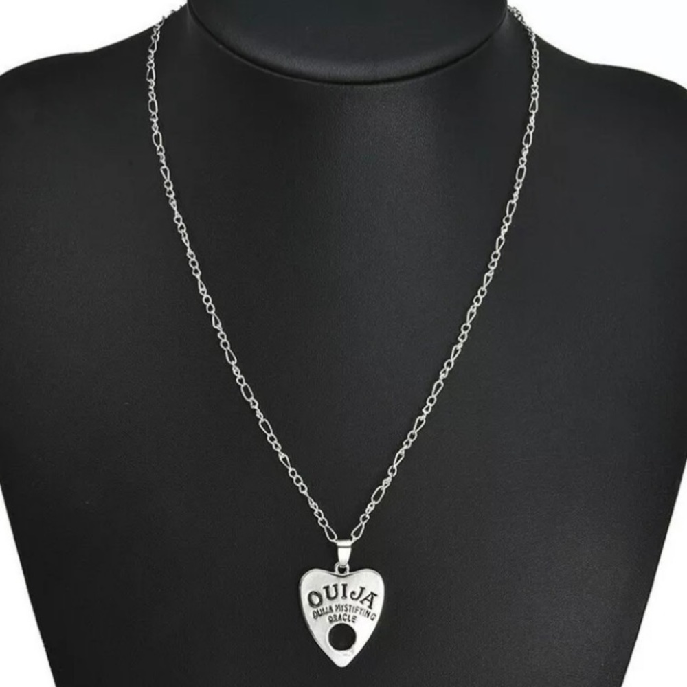 Quija Board Silver Pendent Necklace - Picture 1 of 2